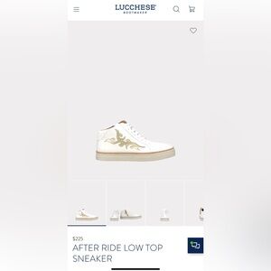 Lucchese After Ride Low Top Sneaker Size 7